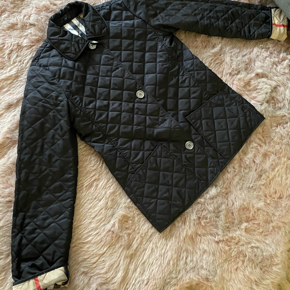 Authentic girl’s Burberry quilted jacket
